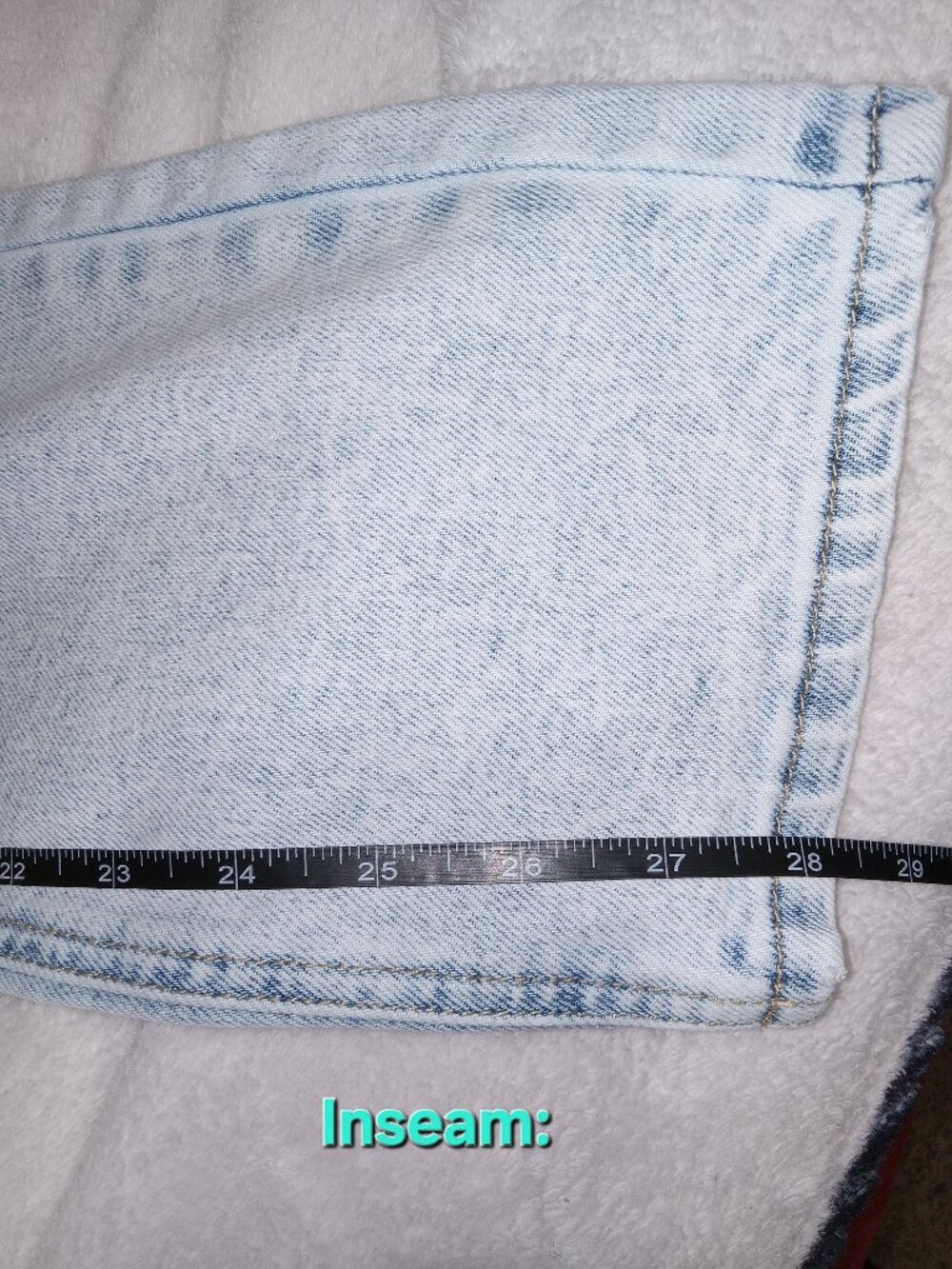 Seven7 Slim Straight Jeans Womens 4 Light Wash Y2K 90s Minimal Denim - Picture 12 of 12